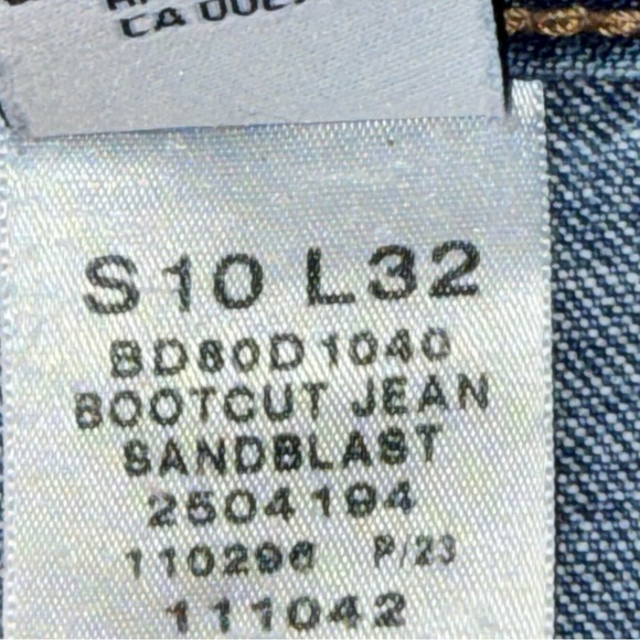 Vintage Y2K jeans Calvin Klein Sandblast Cotton Bootcut 8 10 light blue - Picture 7 of 15
